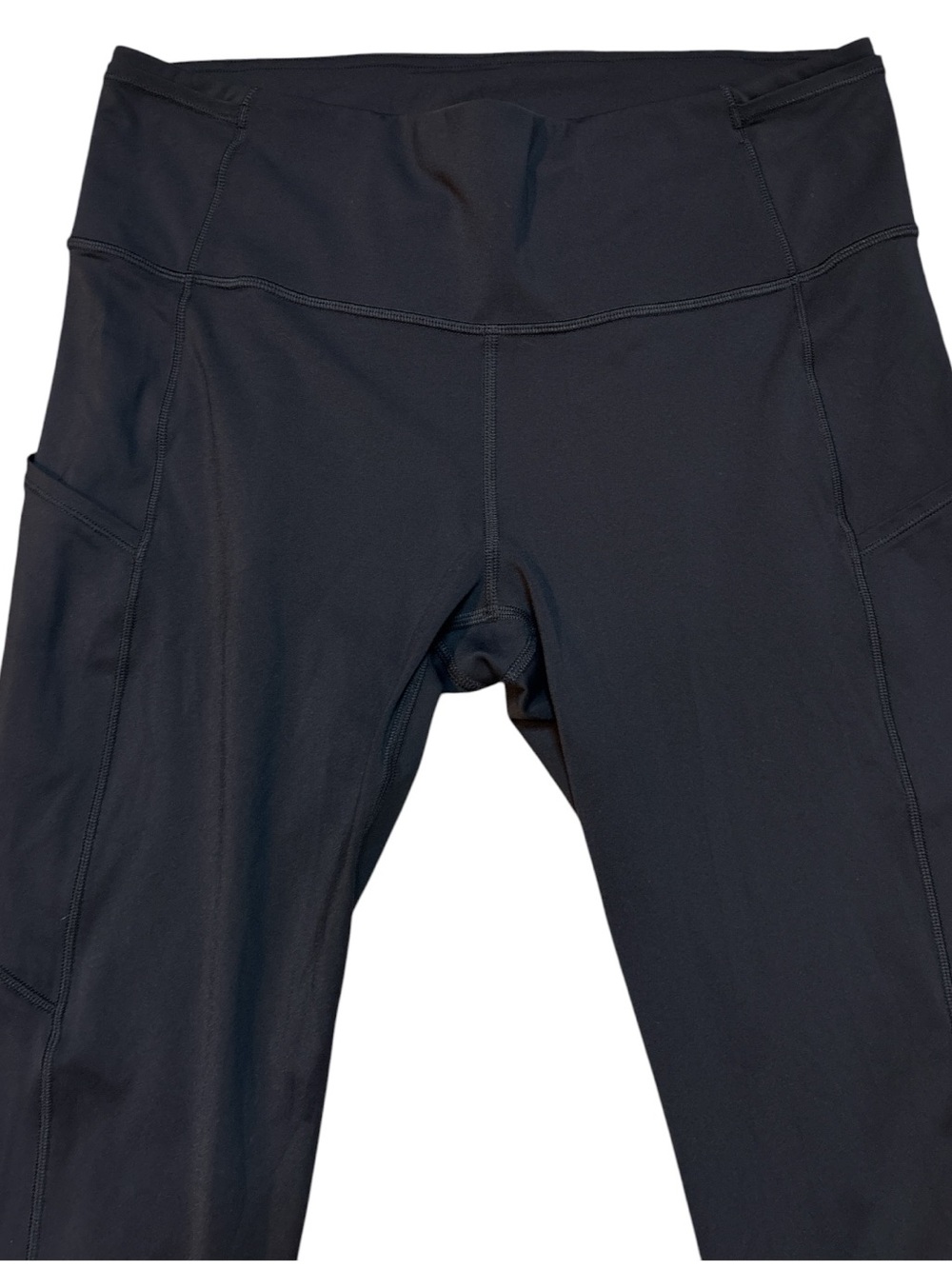 Lululemon Fast and Free 19” Reflective Crop Legging Black Sz 10 Like New - Picture 8 of 10